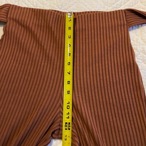 NWOT Song of Style Ines Knit Pant in Rust Brown - Picture 12 of 13